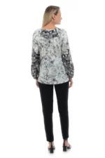 Bluza alb negru dama