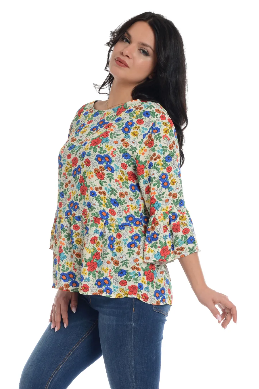 Bluza de vara cu volane