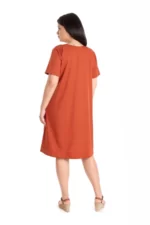 Rochie ampla midi cu buzunare
