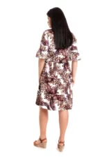 Rochie midi cu volane