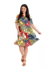Rochie de vara cu volane